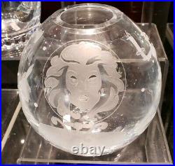 New Disney Parks Arribas Madame Leota Haunted Mansion Etched Crystal Ball Vase