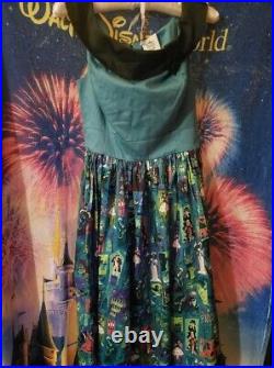 New Disney Parks Dress Shop Teal Haunted Mansion Women's Dress teal Small