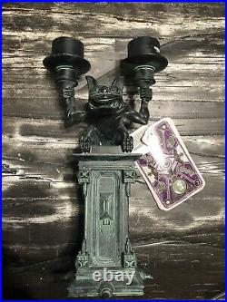 New Disney Parks Haunted Mansion Gargoyle Candelabra Figurine Candle Holder