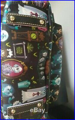 New Perfect Centered Placement Disney Dooney & Bourke Haunted Mansion 2019 Nylon