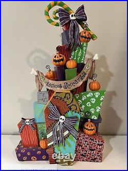 Nightmare Before Christmas Disney Park Haunted Mansion Holiday Stack of Presents