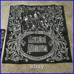 Original Haunted Mansion DISNEY Cloth Napkin Set of 6 100% Cotton 14 Sq RARE