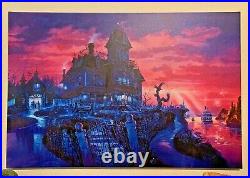 Phantom Manor Giant Giclee Canvas 24x36 Disneyland Paris Haunted Mansion 50th