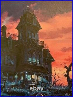Phantom Manor Giant Giclee Canvas 24x36 Disneyland Paris Haunted Mansion 50th