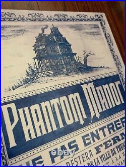 Phantom Manor Metal Refurbishment Sign 10x20 Disney Prop Haunted Mansion 50th