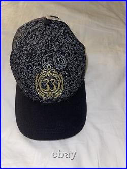 RARE 2023 CLUB 33 BLACK & GOLD HAT CAP Baseball NWT disneyland Haunted Mansion