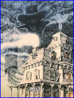 RARE 24x36 tall Park Size Phantom Manor Haunted Mansion Paris Disneyland poster