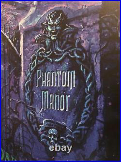 RARE 54 tall Park Size Phantom Manor Haunted Mansion Paris Disneyland poster