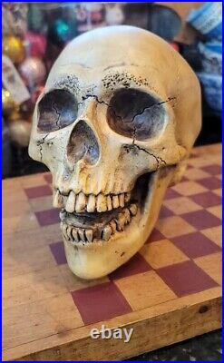 Randotti Skull Disneyland Haunted Mansion Halloween 847 1974 Glows Dark A+
