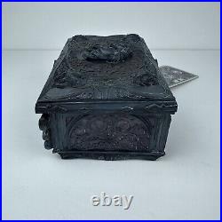 Rare FlawedDisney Store Haunted Mansion Leota Black Purple Jewelry Box