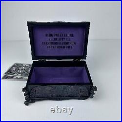 Rare FlawedDisney Store Haunted Mansion Leota Black Purple Jewelry Box
