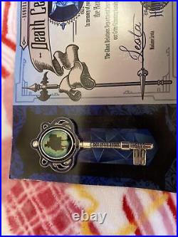 Rare Walt Disney The Haunted Mansion Honorary Death Certificate With Key