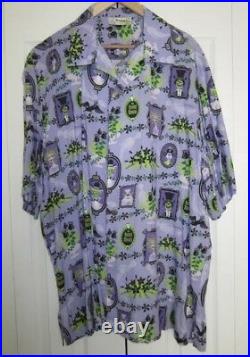 SHAG Josh Agle Disneyland Disney 40th Haunted Mansion Aloha Tiki Shirt 999 XL