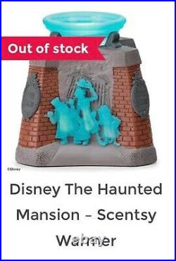 Scentsy Disney The Haunted Mansion Wax Warmer NIB with1 Three Thumbs Up Wax Bar