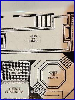 Set Of 3 2014 Disney Parks Haunted Mansion Blueprint Plates All 3 Floors/Sizes