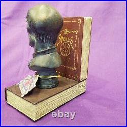 The Haunted Mansion Bust Bookends Set Of 2 And The Constance Hathaway Ghost Jar