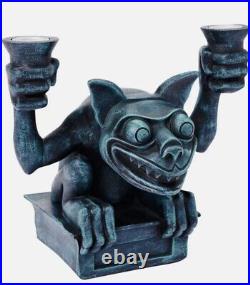 Two (2) Gargoyle Candle Holder Statues The Haunted Mansion (Brand New) Spirit