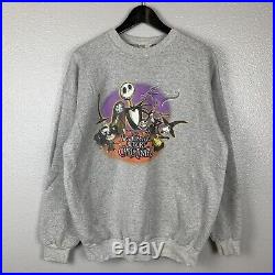 Vintage 2004 Disney Nightmare Before Christmas Haunted Mansion Sweatshirt Size L
