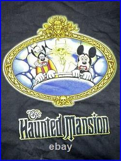 Vintage 90s Disney The Haunted Mansion Shirt Disney World Mickey Mouse Rare XL