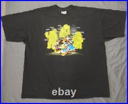 Vintage Disney Haunted Mansion T-Shirt Hitchhiking Ghosts Mens XXL Double Sided