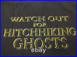 Vintage Disney Haunted Mansion T-Shirt Hitchhiking Ghosts Mens XXL Double Sided
