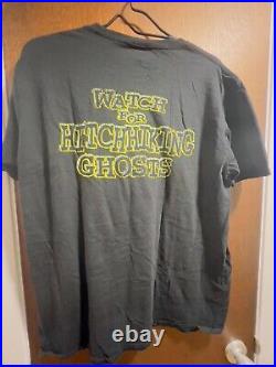 Vintage Disney World Haunted Mansion Shirt LARGE Watch For Hitchhiking Ghosts