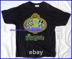 Vintage Disneyland Disney Haunted Mansion T-Shirt Hitchhiking Ghosts Mickey XL