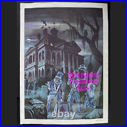 Vintage Disneyland Haunted Mansion Poster Print 1974 Disney News Mag by Martinez