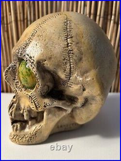 Vintage Original Randotti Green Google Eye Sample Large Skull # 817