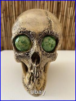 Vintage Randotti Google Eye Sample Fluorescent Large Skull # 817 Still Glows