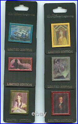 WDI Disney Haunted Mansion Lenticular Changing Portraits LE 300 Full Pin Set